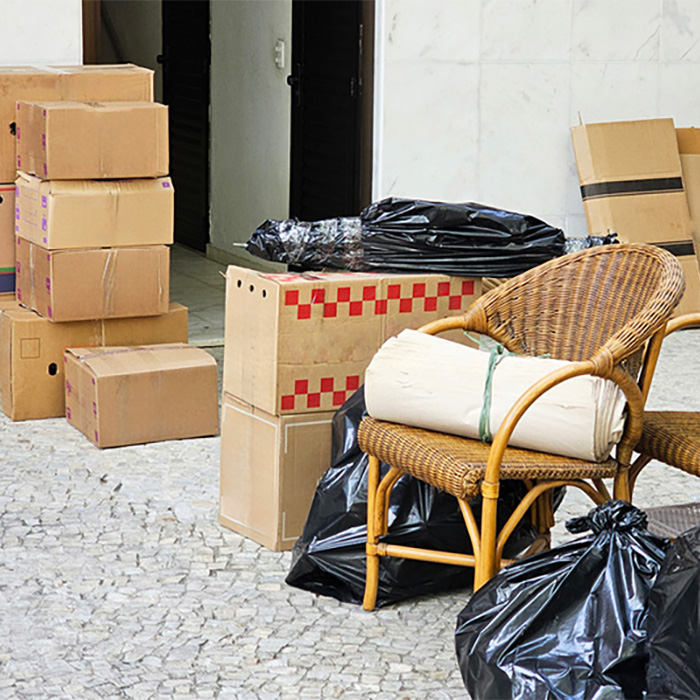 items in a home from a foreclosure cleanout service needing a haul away service