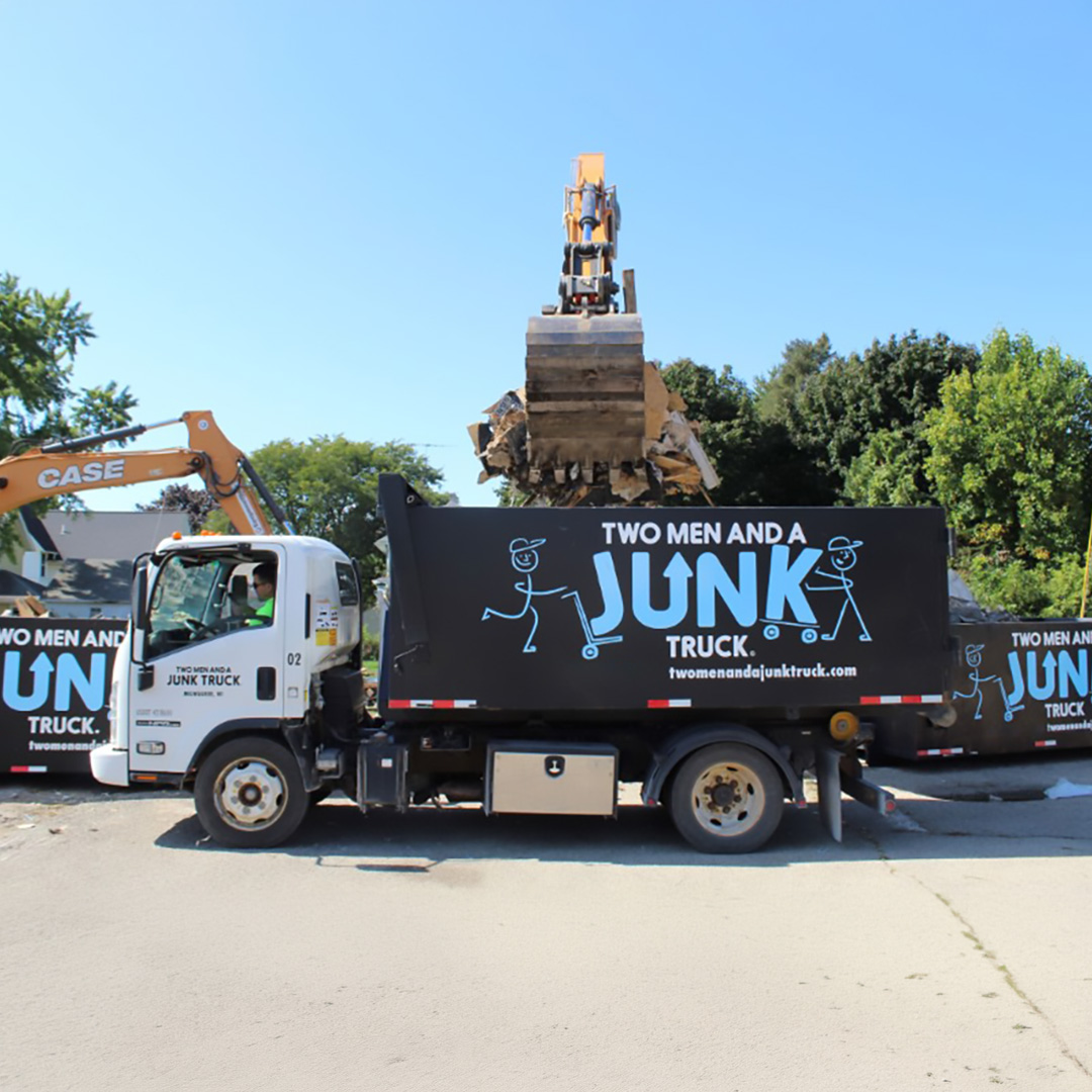 Debris being dumped into Junk Truck
