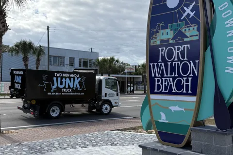 Junk Truck in Downtown Fort Walton Beach