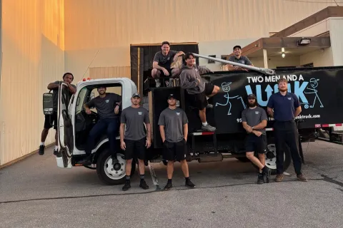 St. Paul North junk team with junk truck