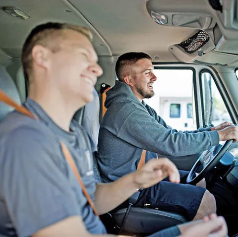 guys in truck