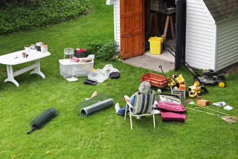 homeowner needs this shed removed and find out the shed removal cost near me