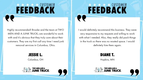 Customer testimonials, grateful for more space