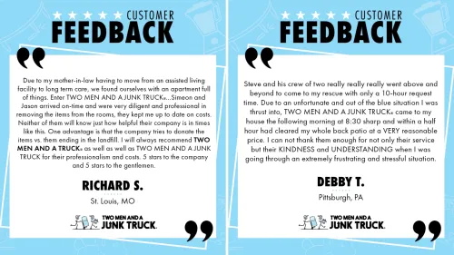 A customer testimonial, grateful for more space!