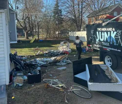 St. Paul North junk team cleaning up a mess