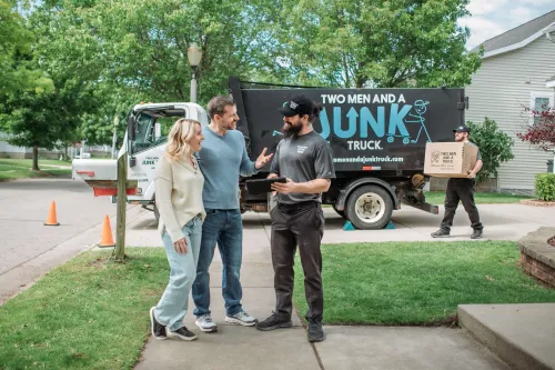 Junk Haulers meeting with the customer