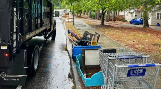 Junk Customer in Chapel Hill before pickup