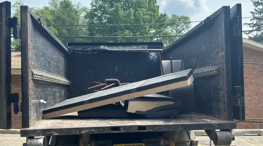 Cleaning out a customer's home